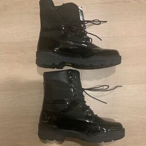 Thorogood Men's Uniform Black Classic 8" Poromeric Plus Military Boot Sz 8W New